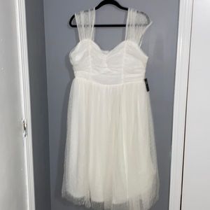 Torrid white midi dress in size 18 (NWT)